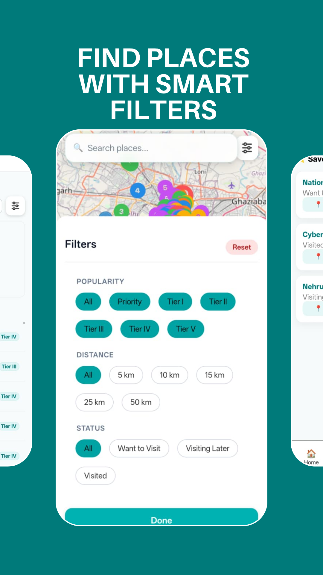 Find places with smart filters
